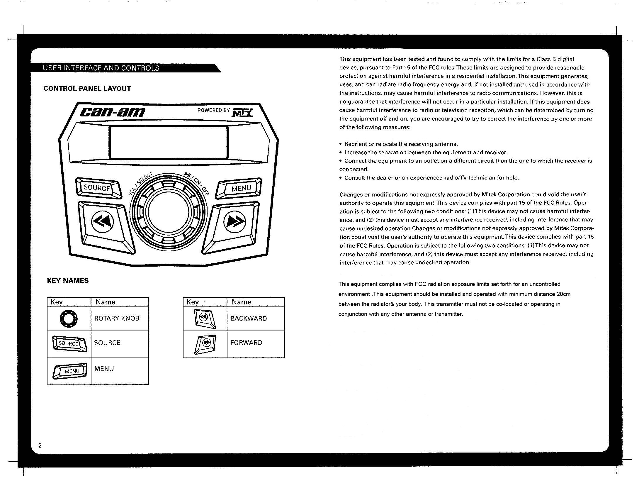 FCC ID 2AAOY710004621 Users Manual