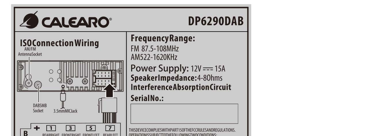 FCC ID 2AB7S-DP6290 ID Label Location Info