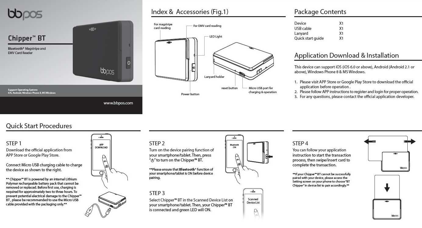 FCC ID 2AB7X-CHIPPERBT Users Manual