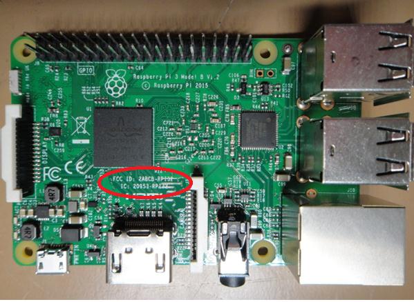 FCC ID 2ABCB-RPI32 ID Label Location Info