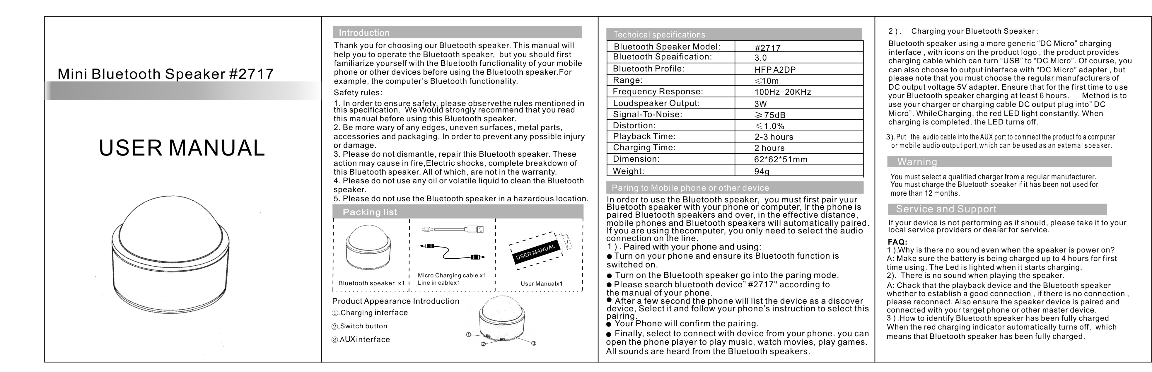 FCC ID 2ABHA0006 Users Manual