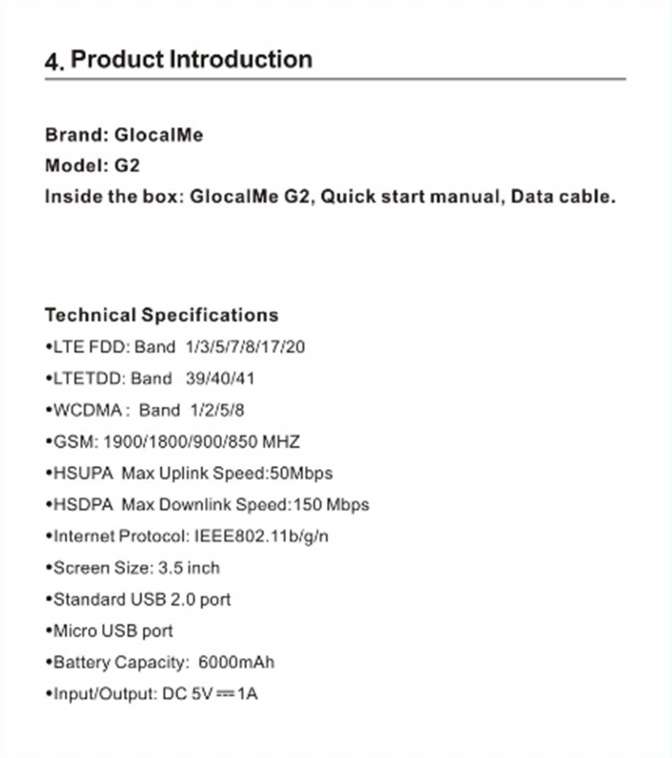 FCC ID 2AC88-G2 Users Manual