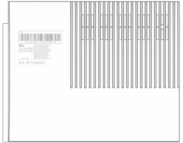 FCC ID 2ACMYAHS8R ID Label Location Info