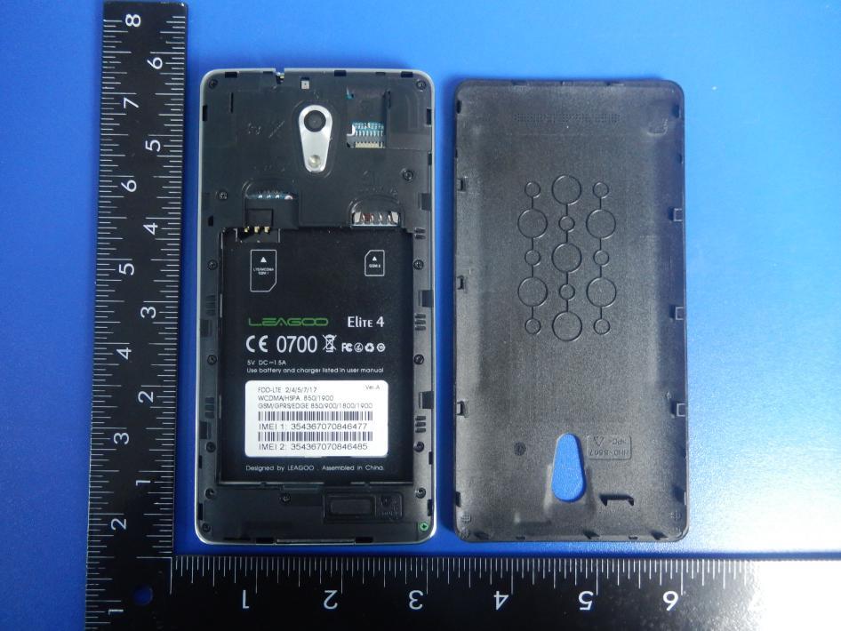 FCC ID 2ADKW-LEAGOO-ELITE4 Internal Photos
