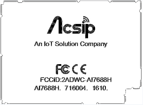 FCC ID 2ADWC-AI7688H ID Label Location Info