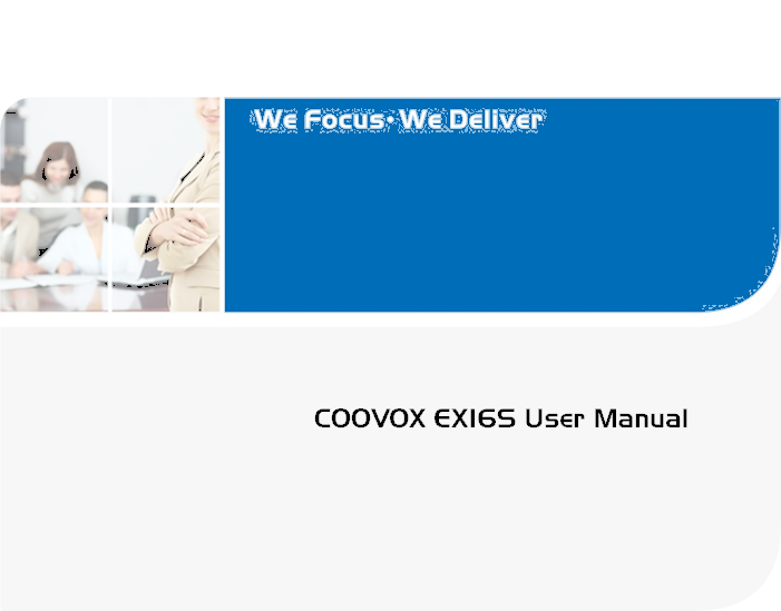 FCC ID 2ADWH-COOVOXEX16S Users Manual