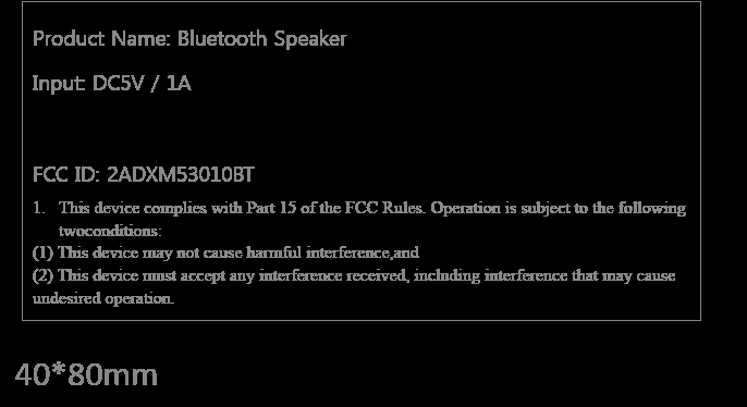 FCC ID 2ADXM53010BT ID Label Location Info