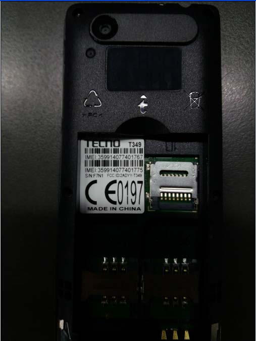 FCC ID 2ADYY-T349 ID Label Location Info