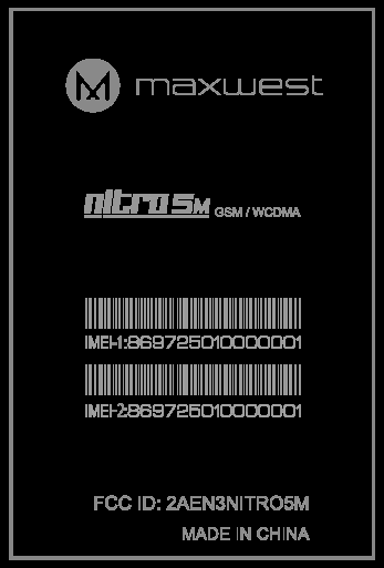 FCC ID 2AEN3NITRO5M ID Label Location Info