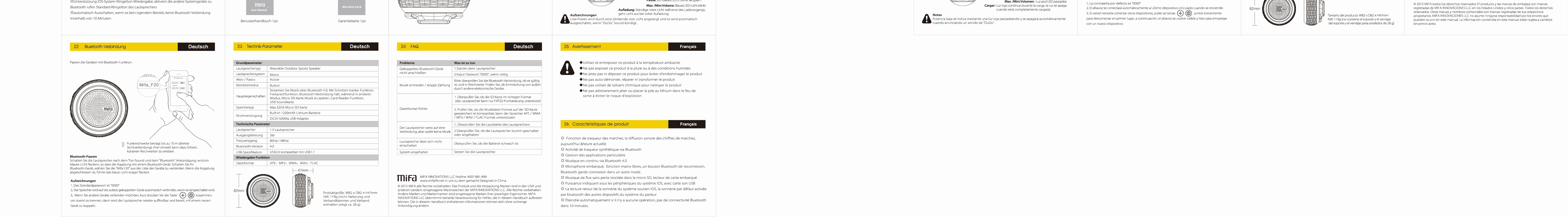 FCC ID 2AF7A-F20 Users Manual