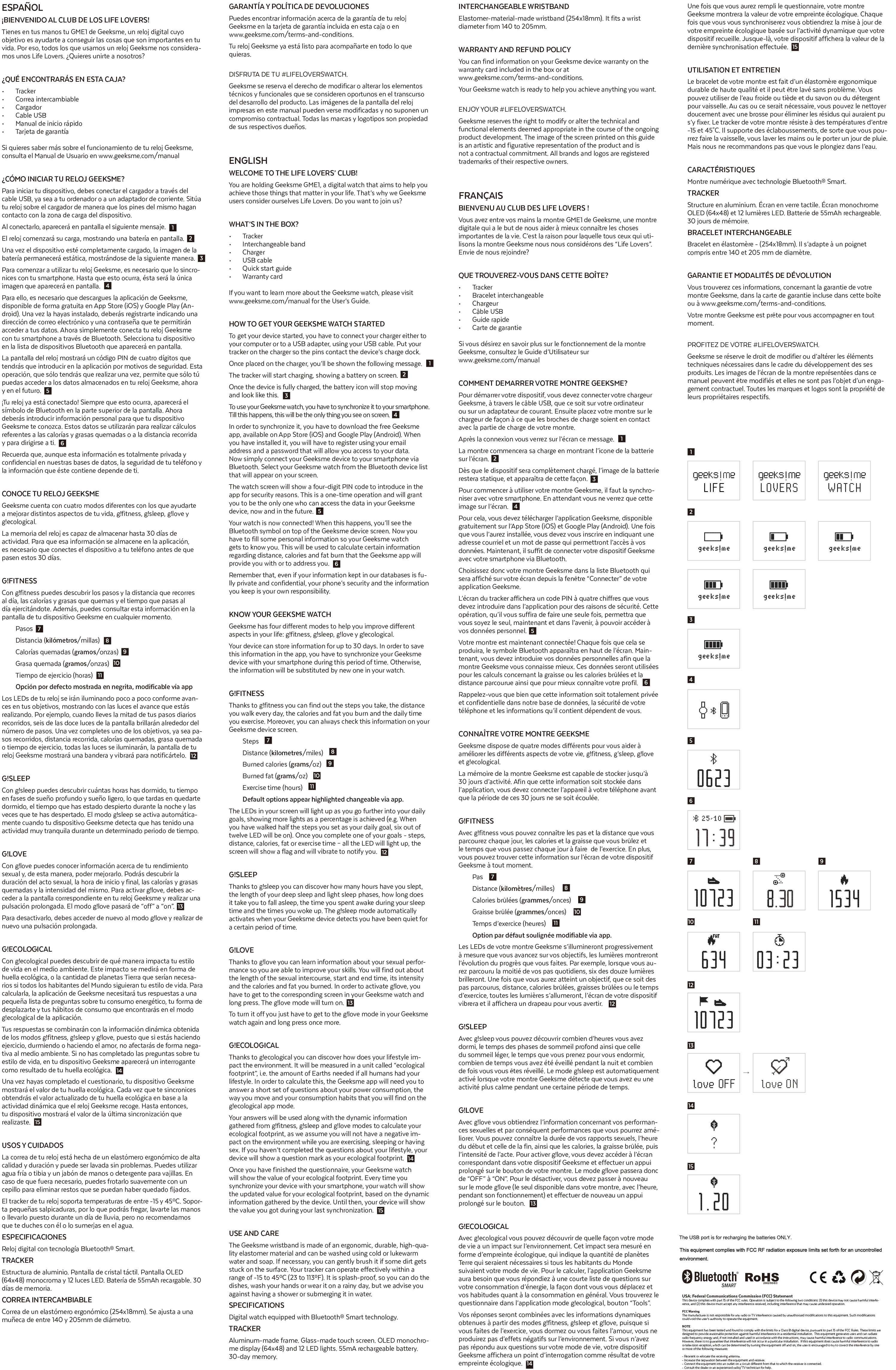 FCC ID 2AF9Y-GME1 Users Manual