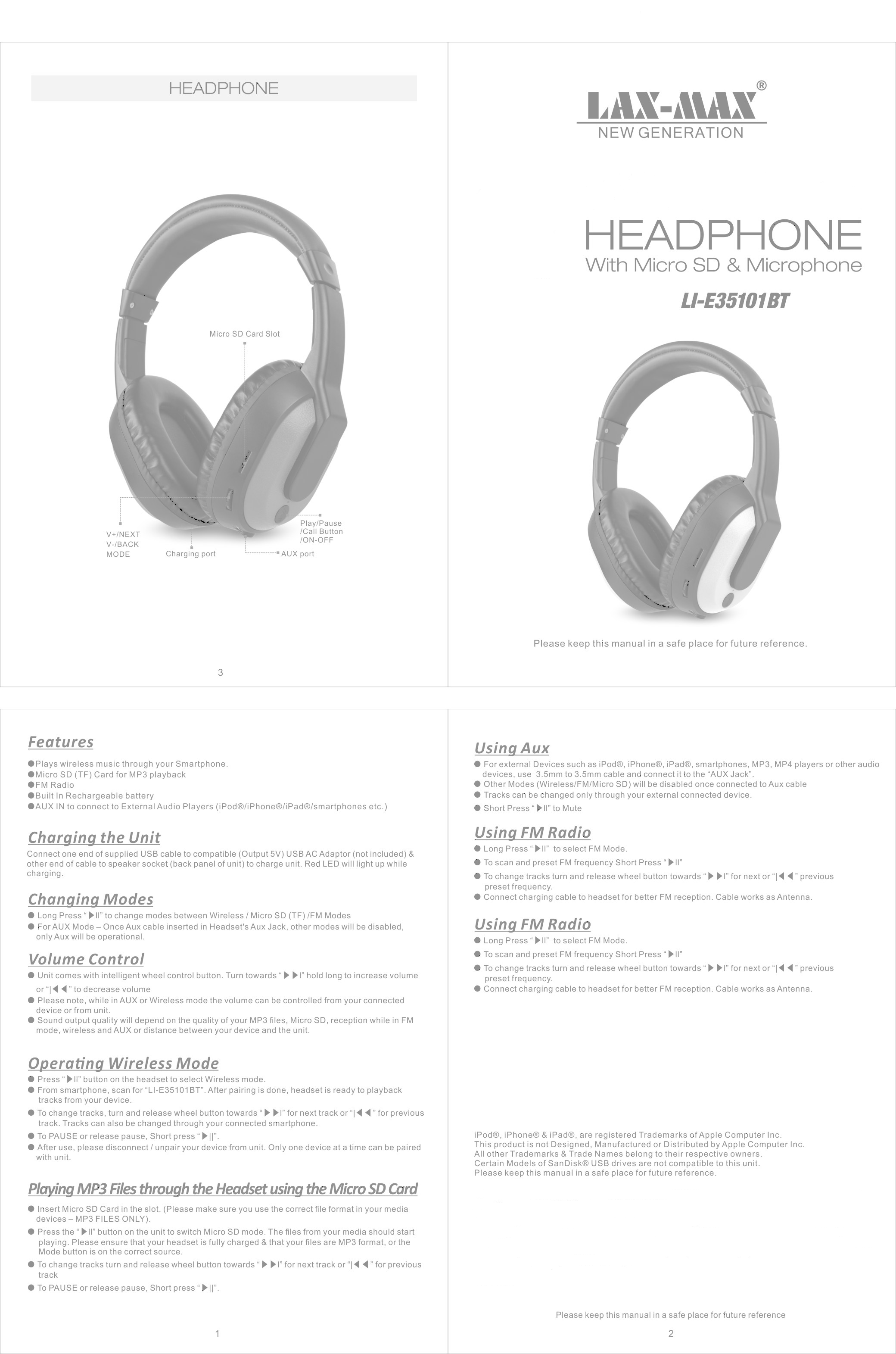 FCC ID 2AFBHHP818 Users Manual