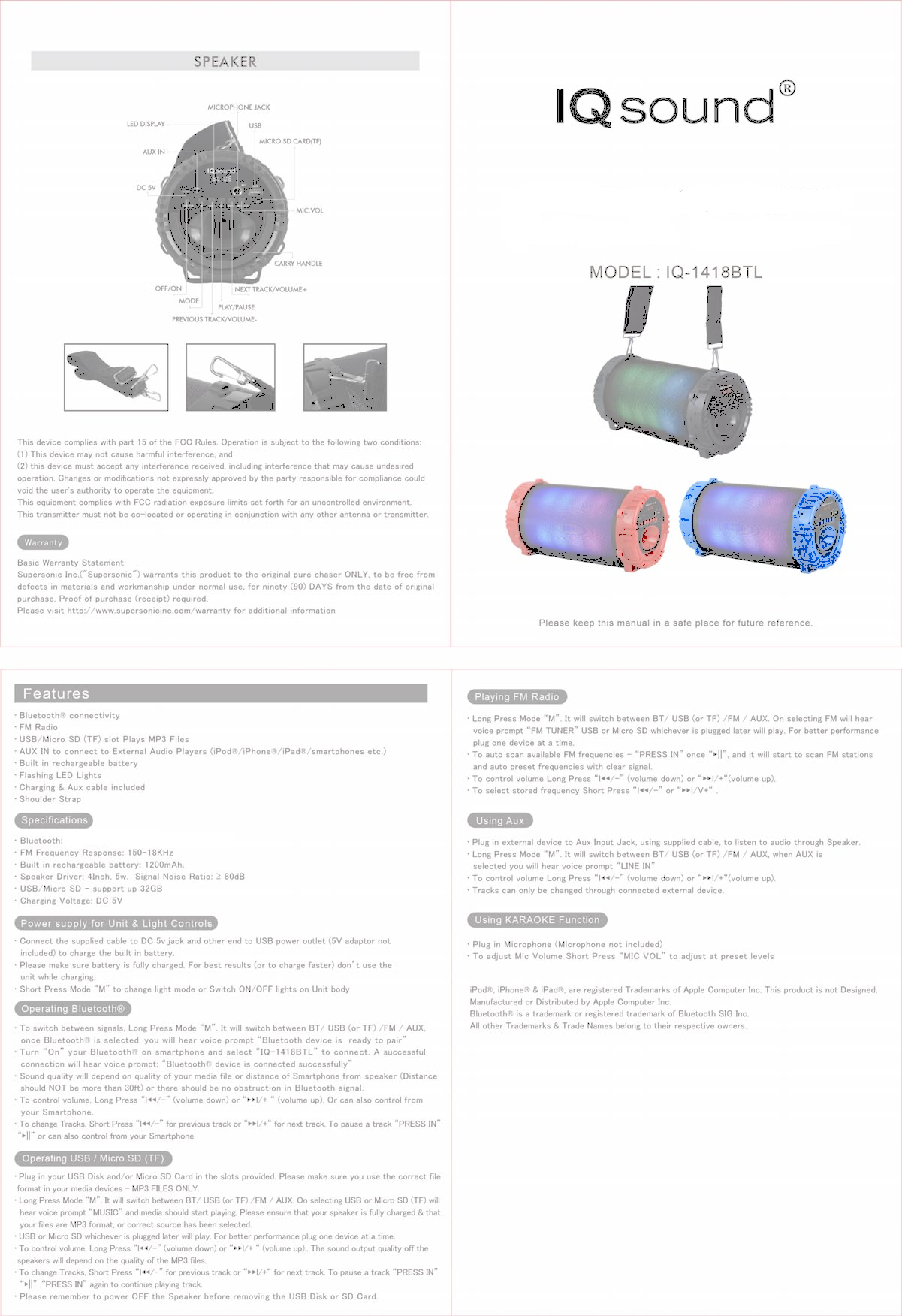 FCC ID 2AFBHSP821 Users Manual