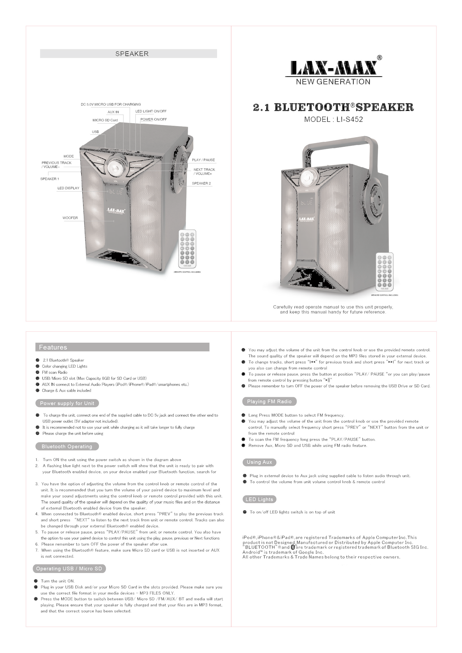 FCC ID 2AFBHSP83 Users Manual