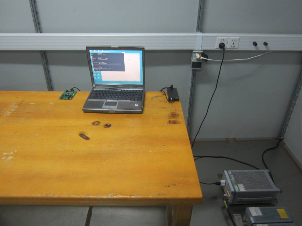 FCC ID 2AFC3BLE300SMTINT Test Setup Photos