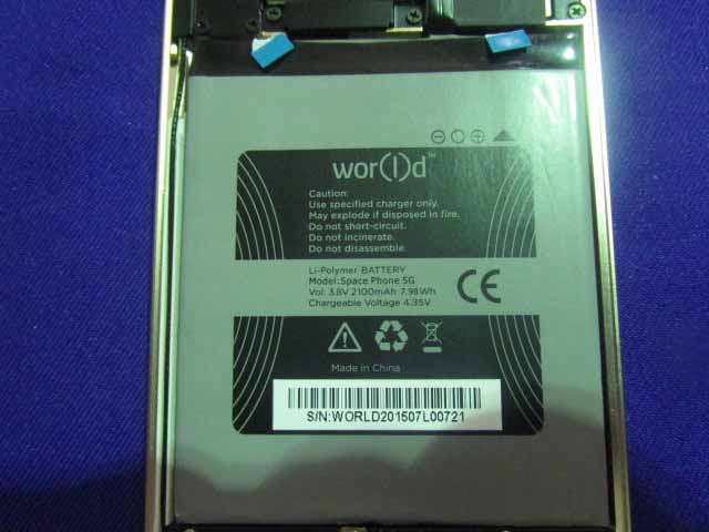 FCC ID 2AFFBSPACEPHONE5GS Internal Photos