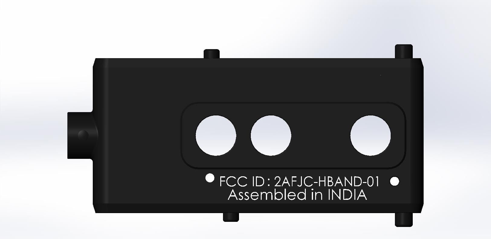 FCC ID 2AFJC-HBAND-01 ID Label Location Info