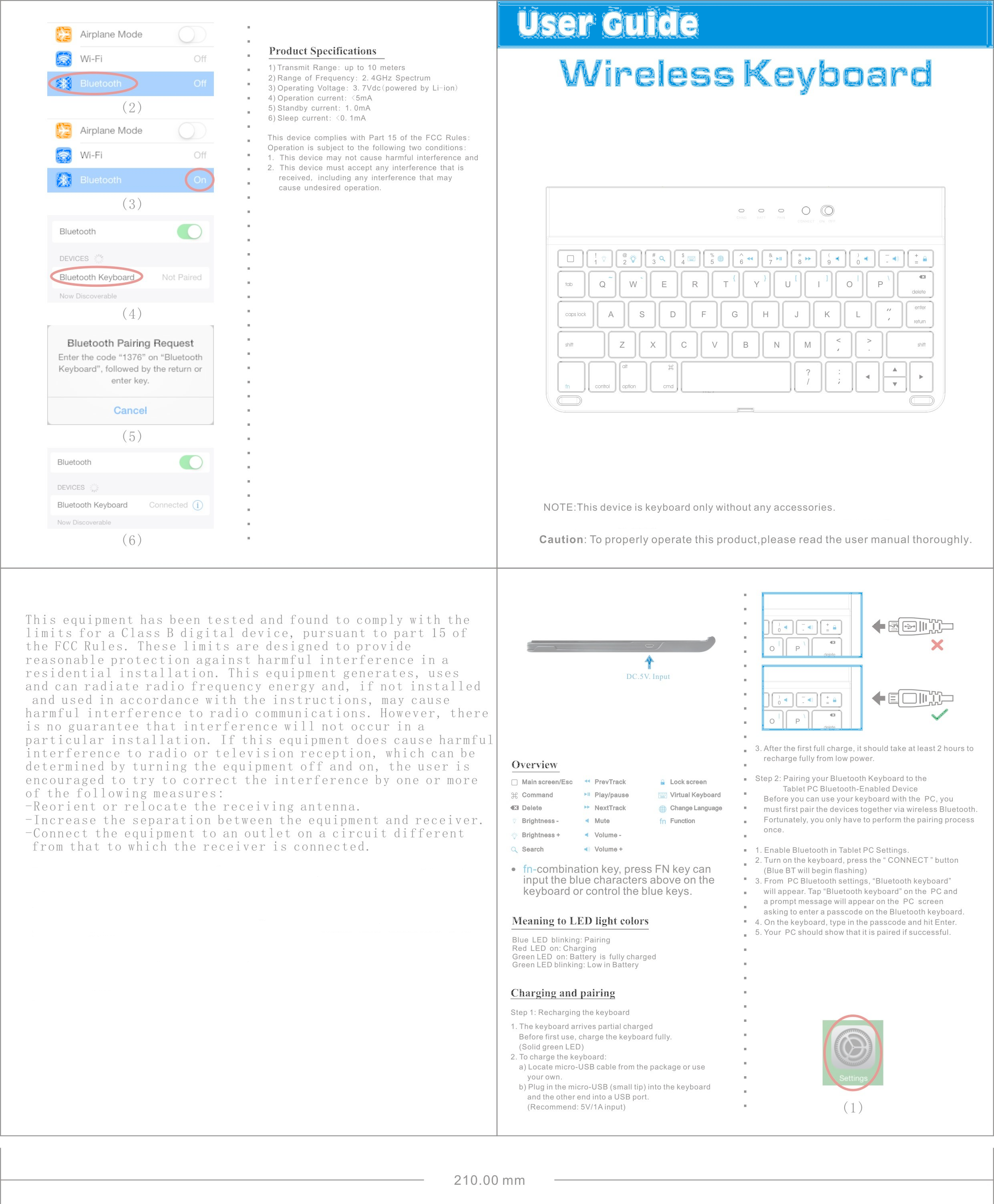 FCC ID 2AFKNK101W Users Manual
