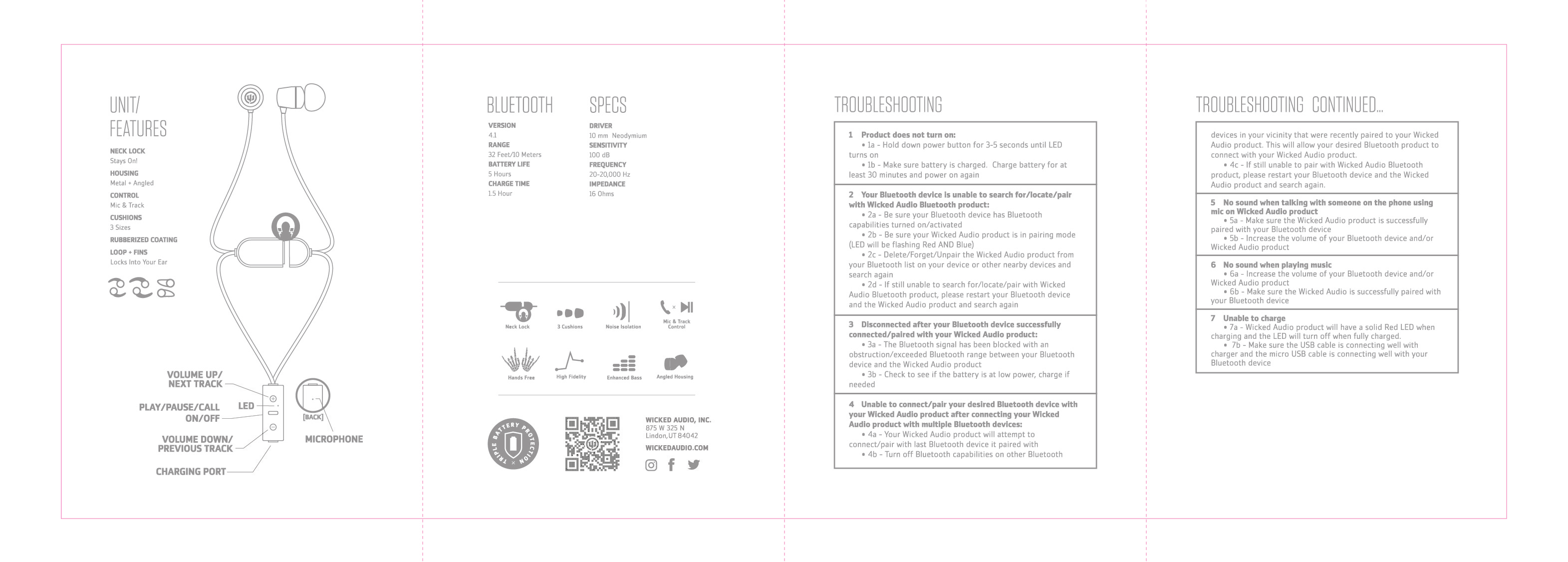 FCC ID 2AFM7WI-BT265X Users Manual