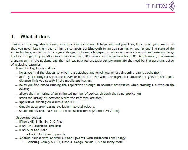 FCC ID 2AFRO-TINTAGWPC Users Manual