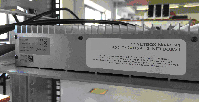 FCC ID 2AG5P-21NETBOXV1 ID Label Location Info