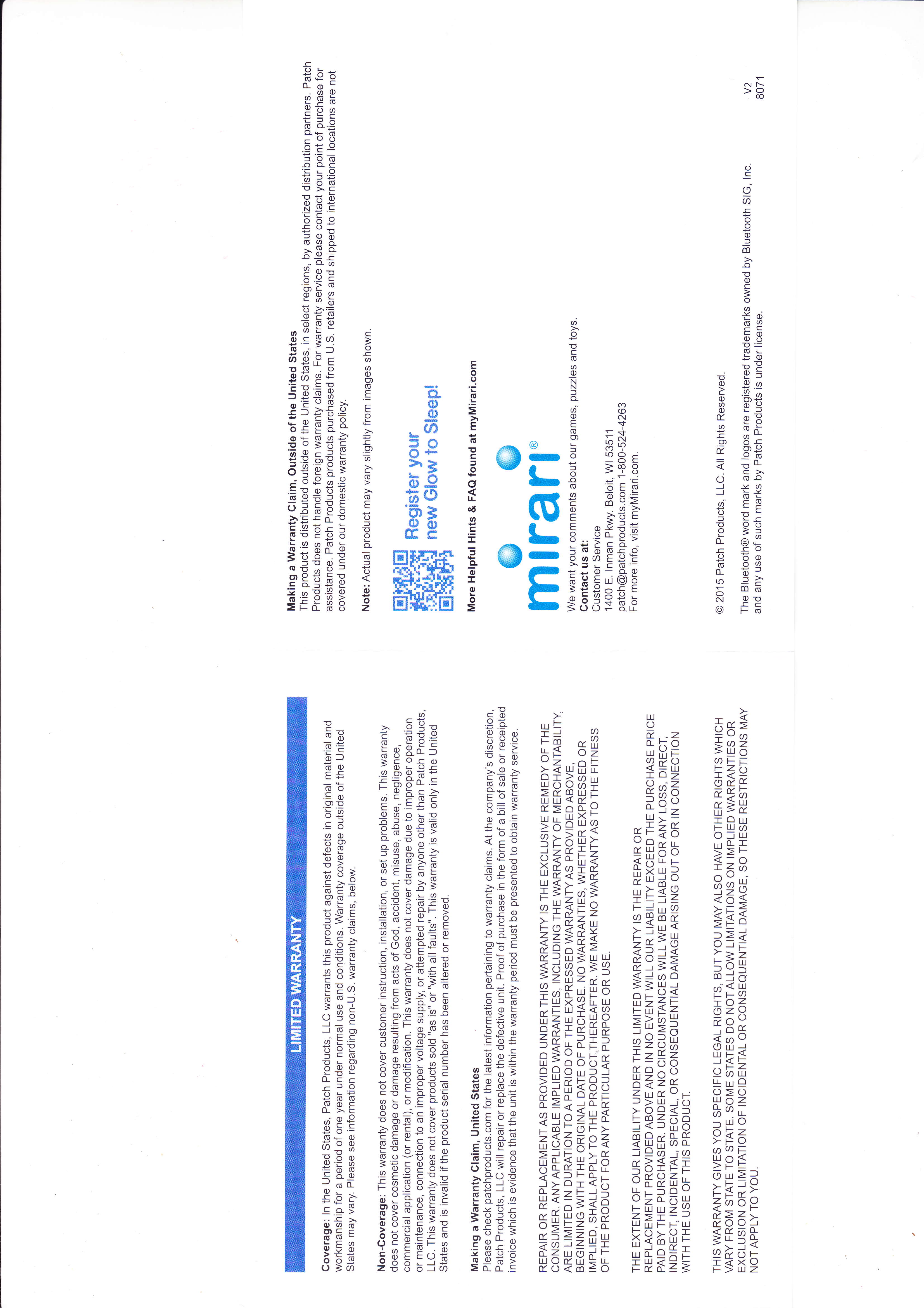 FCC ID 2AGL48701 Users Manual