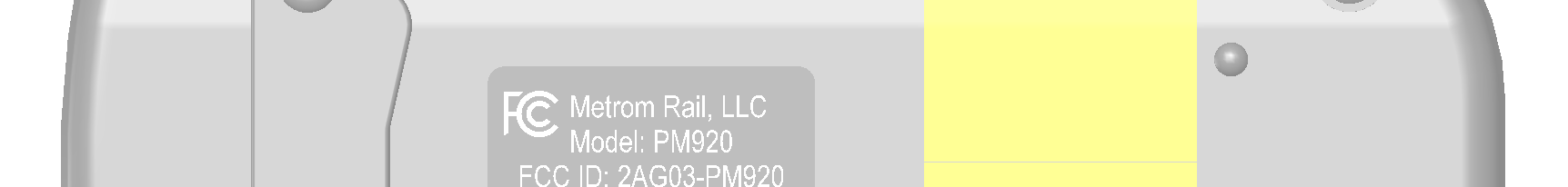 FCC ID 2AGO3-PM920 ID Label Location Info