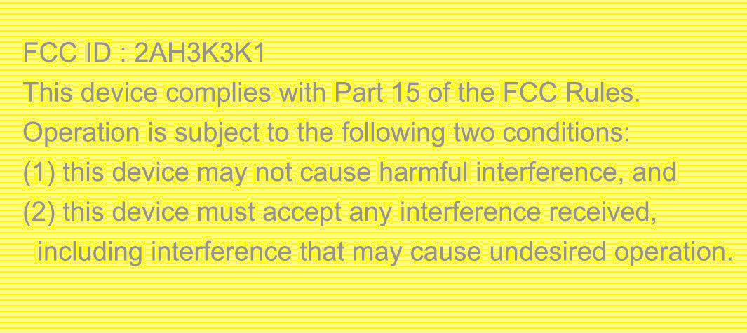 FCC ID 2AH3K3K1 ID Label Location Info