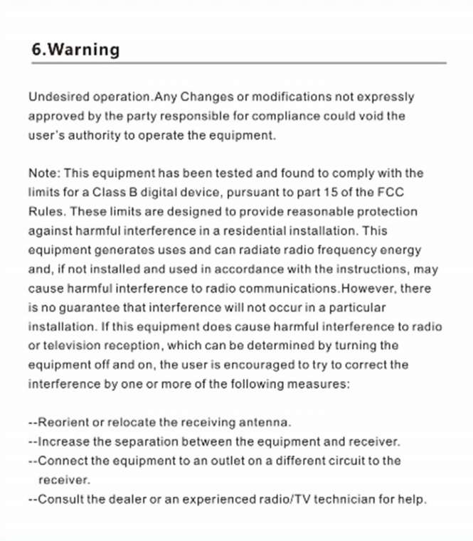 FCC ID 2AHAH-YR4 Users Manual