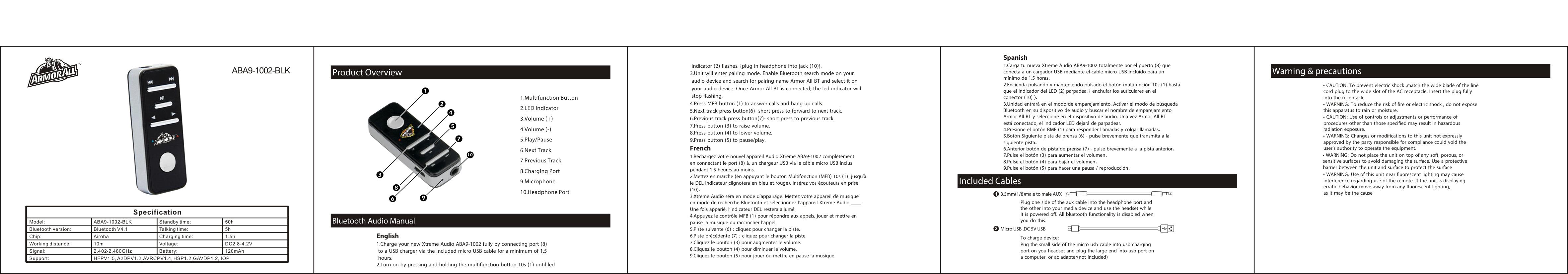FCC ID 2AHASABA9 Users Manual