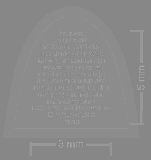 FCC ID 2AHIXXCMBODY28101 ID Label Location Info