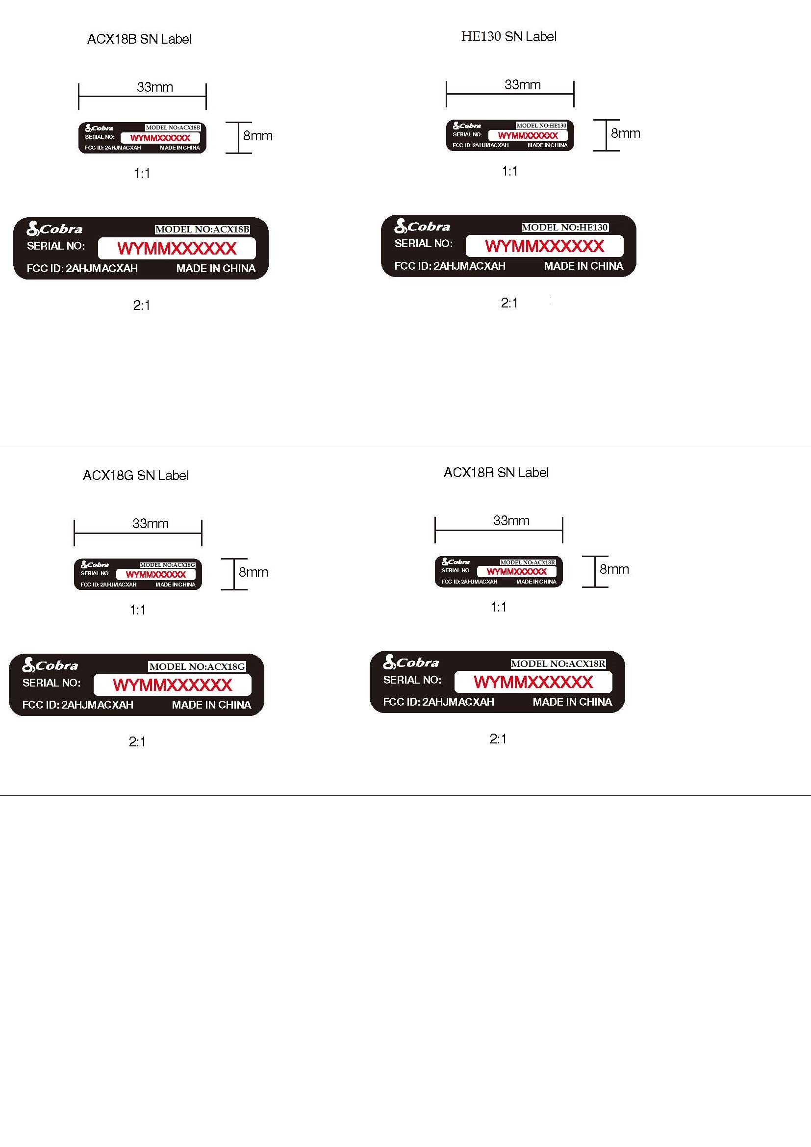 FCC ID 2AHJMACXAH ID Label Location Info