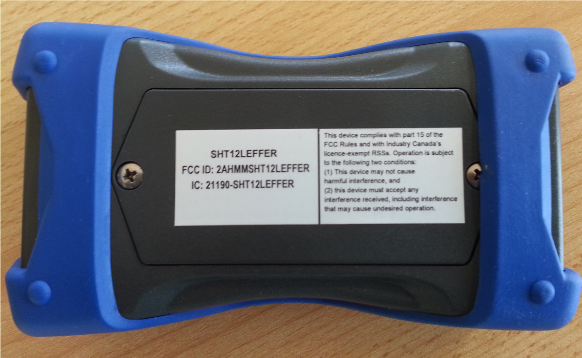 FCC ID 2AHMMSHT12LEFFER ID Label Location Info
