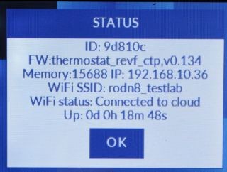 FCC ID 2AHVE-TSTAT1 Users Manual