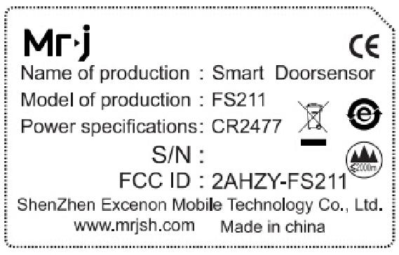 FCC ID 2AHZY-FS211 ID Label Location Info