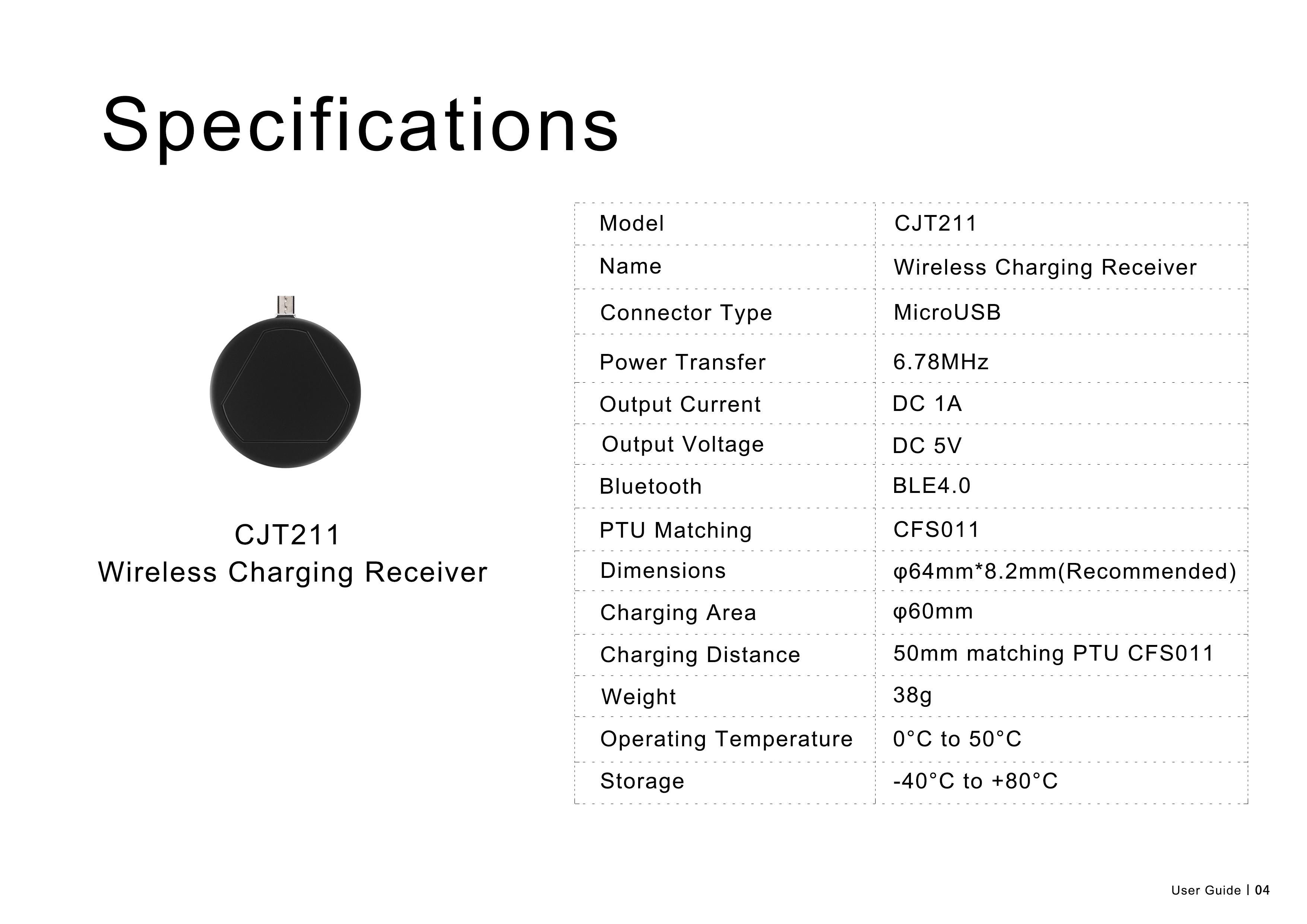 FCC ID 2AI98-CFS011 Users Manual