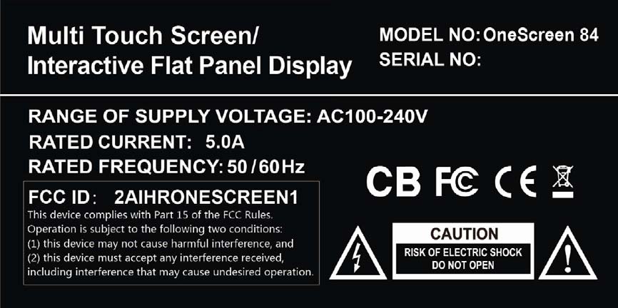 FCC ID 2AIHCMTSIFPD123 ID Label Location Info