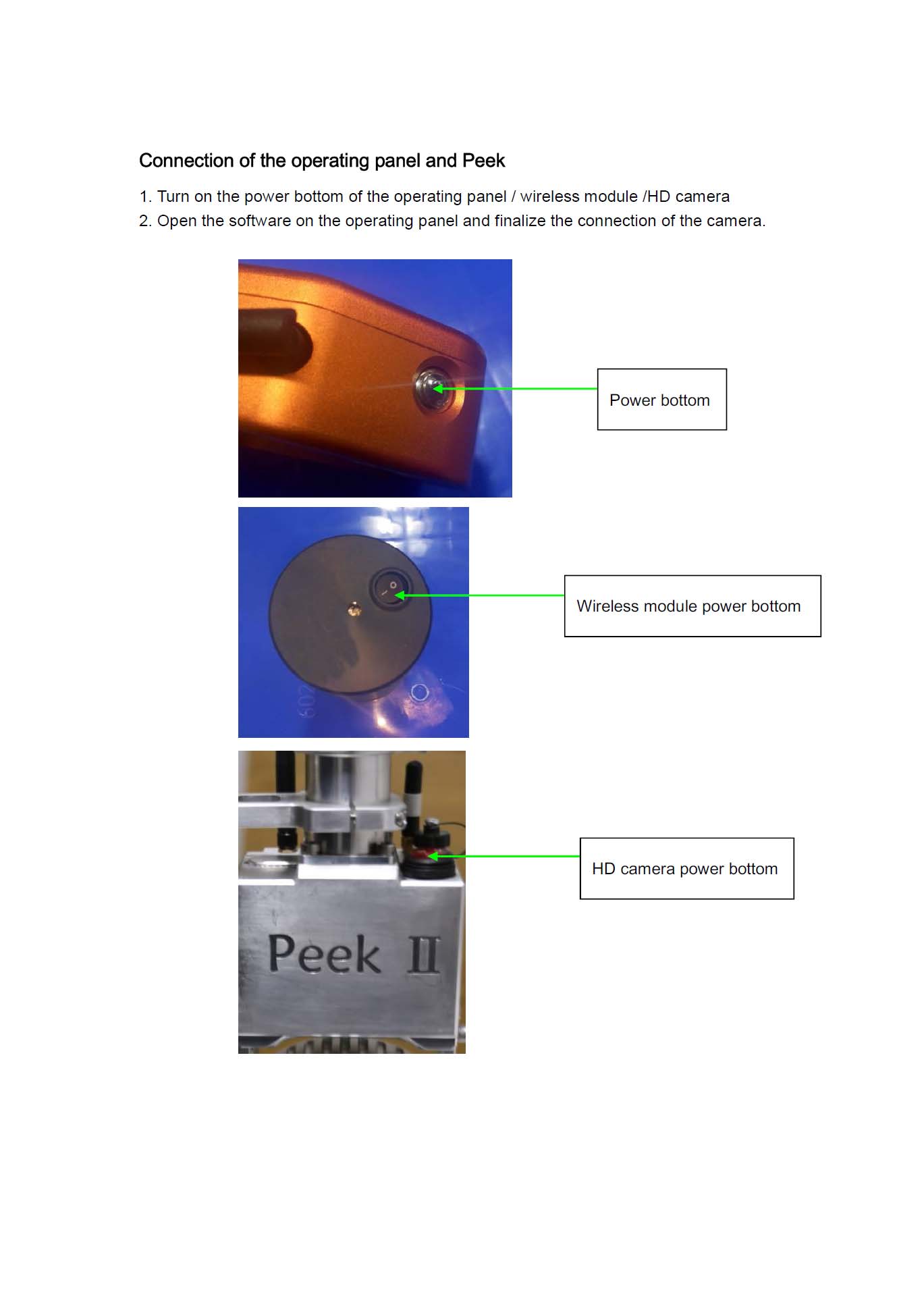 FCC ID 2AIPK-PEEK Users Manual