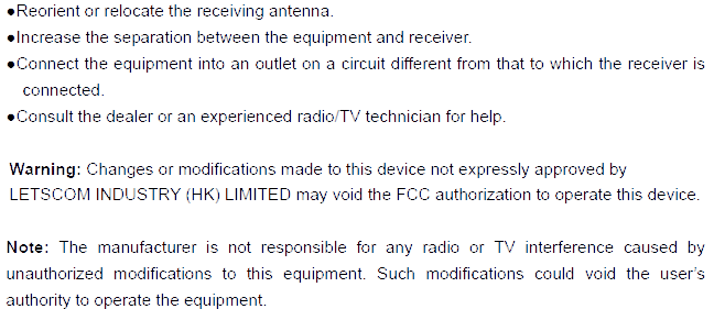 FCC ID 2AK8X-LC-SW01 Users Manual