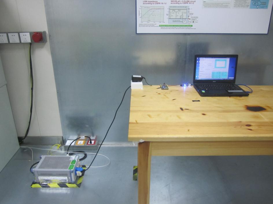 FCC ID 2AKCT-FIREDUINO Test Setup Photos