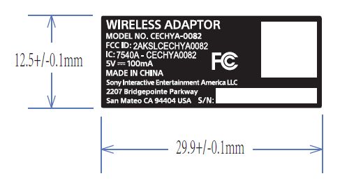 FCC ID 2AKSLCECHYA0082 ID Label Location Info