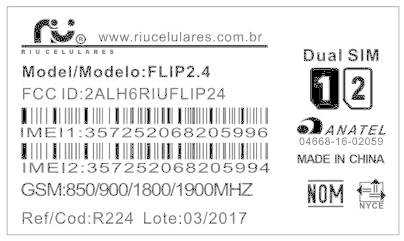 FCC ID 2ALH6RIUFLIP24 ID Label Location Info