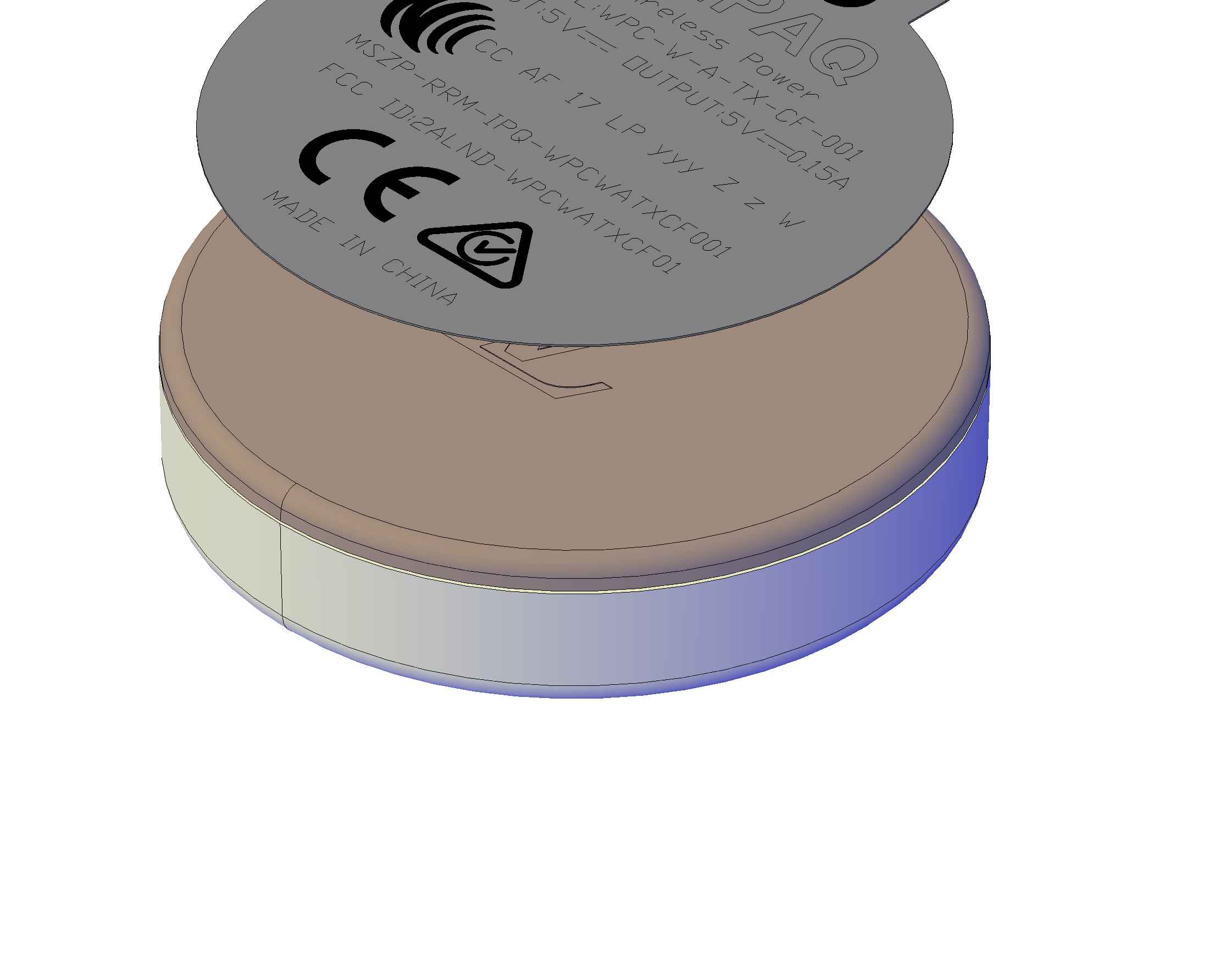 FCC ID 2ALND-WPCWATXCF01 ID Label Location Info