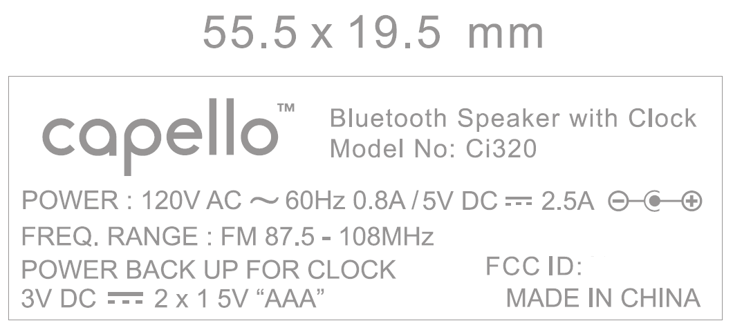 FCC ID AUICI320 ID Label Location Info