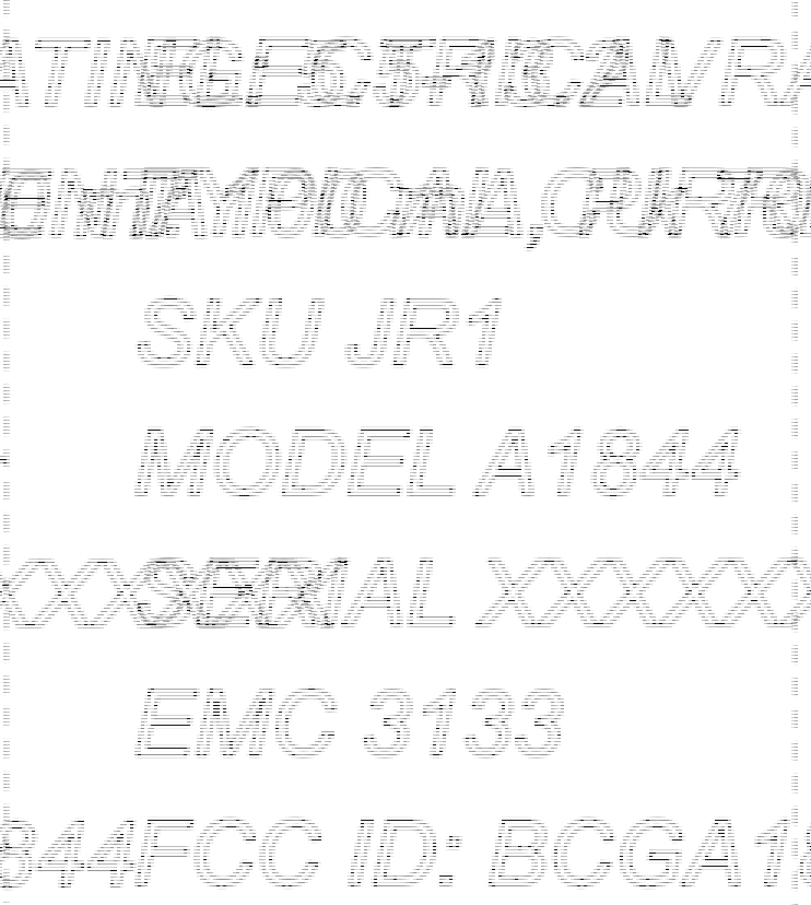 FCC ID BCGA1844 ID Label Location Info