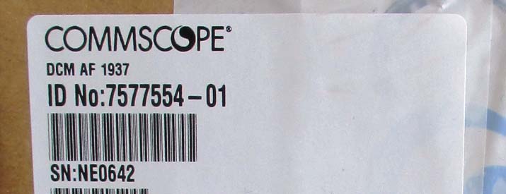 FCC ID BCR-AF1937 ID Label Location Info