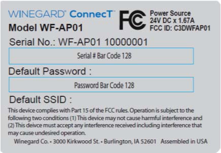 FCC ID C3DWFAP01 Users Manual