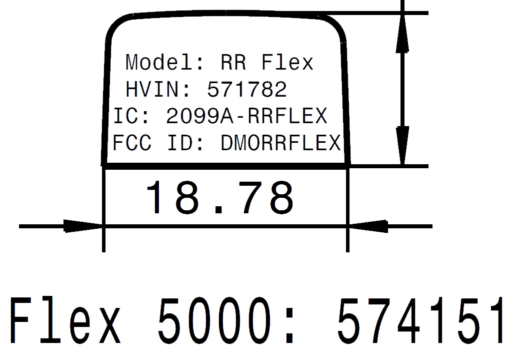 FCC ID DMORRFLEX ID Label Location Info