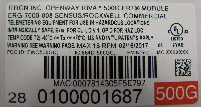 FCC ID EWQ500GA ID Label Location Info