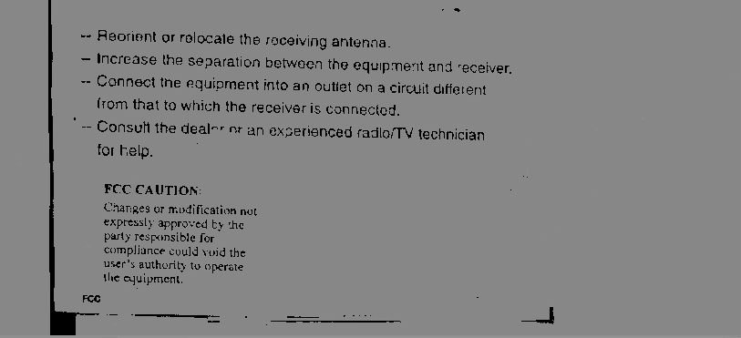FCC ID G6DGF0647 Users Manual
